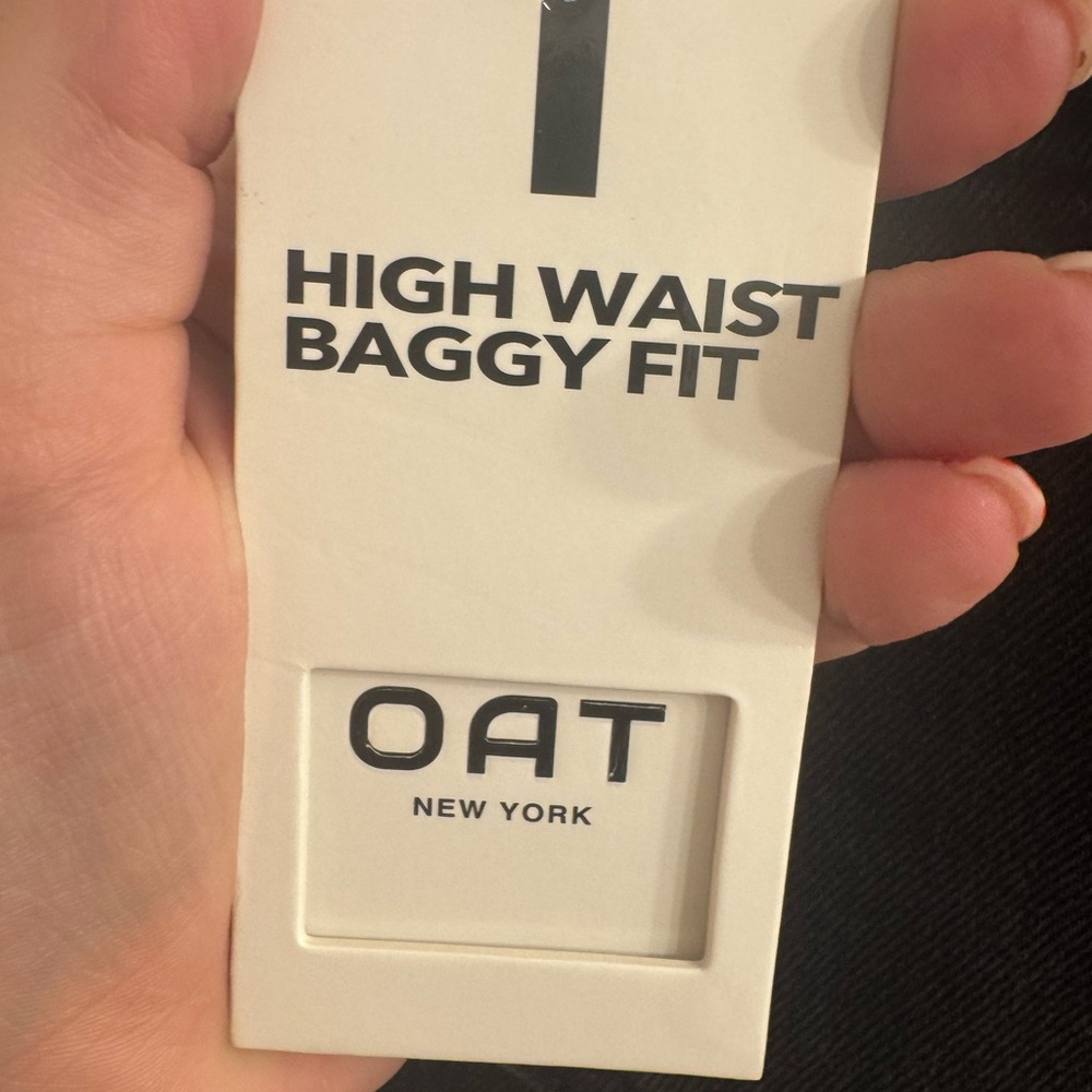 OAT New York Black High-Waisted Tie-Belt Jeans - Picture 4 of 5